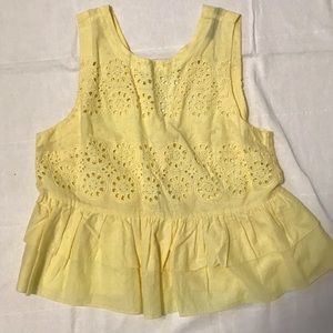 Top Shop Cute Yellow Top